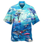 Ocean Hawaiian Shirt For Tropical Getaways Outdoor Fun And Everyday Wear