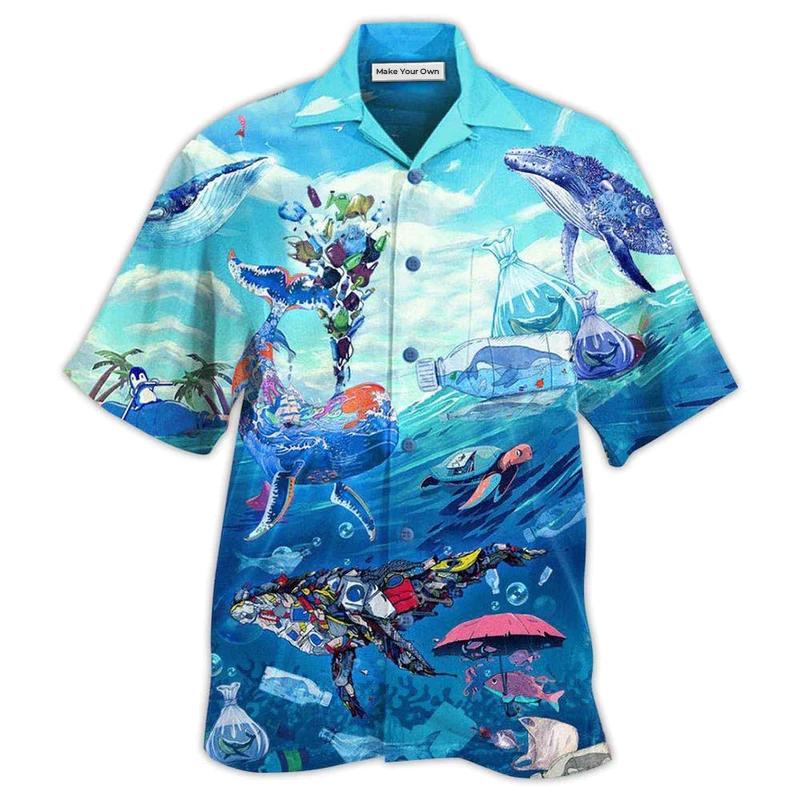 Ocean Hawaiian Shirt For Tropical Getaways Outdoor Fun And Everyday Wear