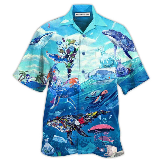 Ocean Hawaiian Shirt For Tropical Getaways Outdoor Fun And Everyday Wear