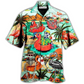 Skull Flamingo Mountain Island Hawaiian Shirt Pattern View For Lightweight Everyday Style