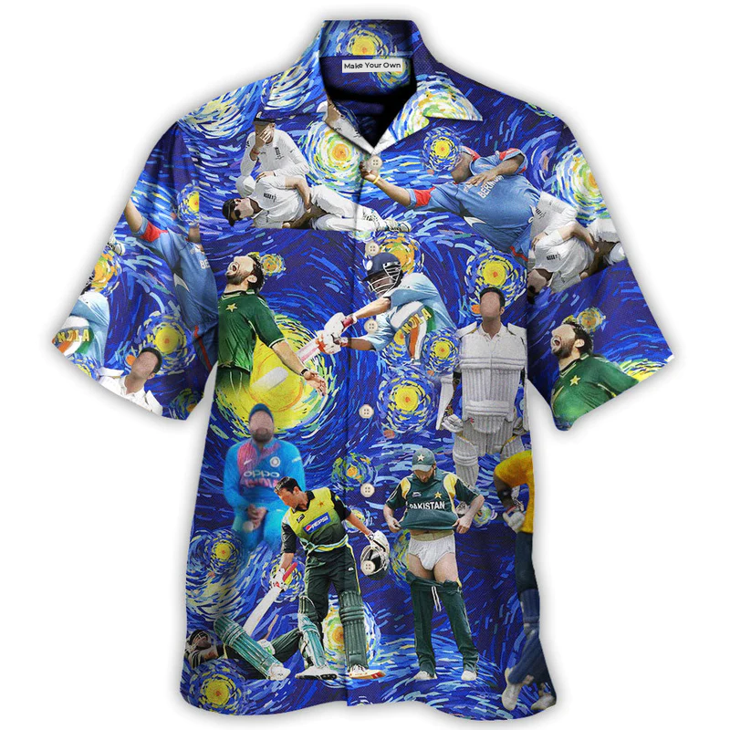 Funny Cricket Weekend Humor Hawaiian Shirt Graphic Artwork Detail For Island Holidays