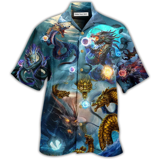 Dragon Hawaiian Shirt For Coastal Adventures And Warm Weather Wear
