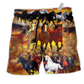 Horse Run Classic Style Hawaiian Print Beach Shorts For Sunny Getaways And Gifting