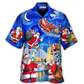Christmas Santa Town Hawaiian Shirt Relaxed Style View For Island Holidays