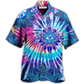 Yoga Eyes Mandala Hawaiian Shirt Artwork Detail For Tropical Trips And Casual Outings