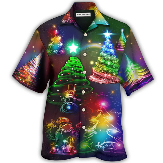Festive Happy Christmas Everything Hawaiian Shirt For Summer Events And Casual Outdoor Wear