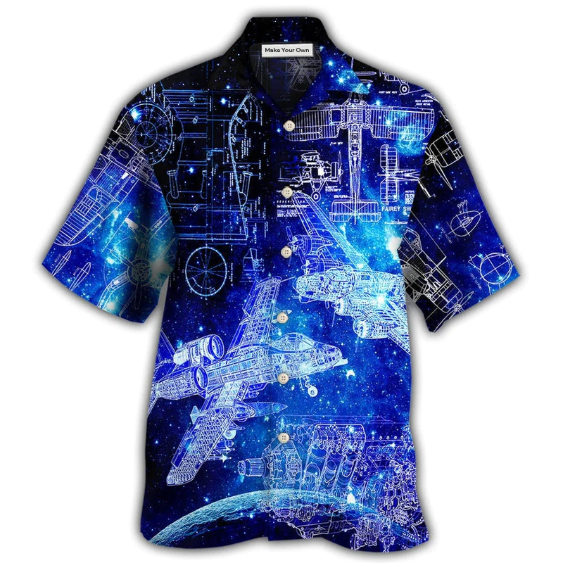 Aerospace Engineer Hawaiian Shirt For Tropical Holiday Resort Parties And Everyday Style