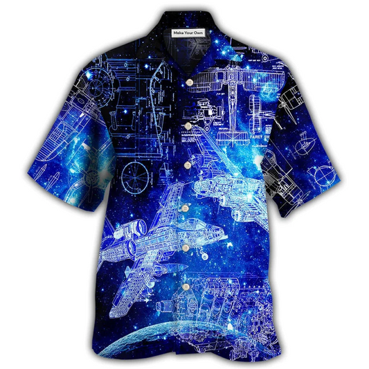 Aerospace Engineer Hawaiian Shirt For Tropical Holiday Resort Parties And Everyday Style