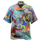 Snowboarding Hawaiian Shirt For Tropical Holiday Resort Parties And Everyday Style
