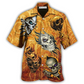 Skull Fire Hawaiian Shirt For Coastal Adventures And Warm Weather Wear