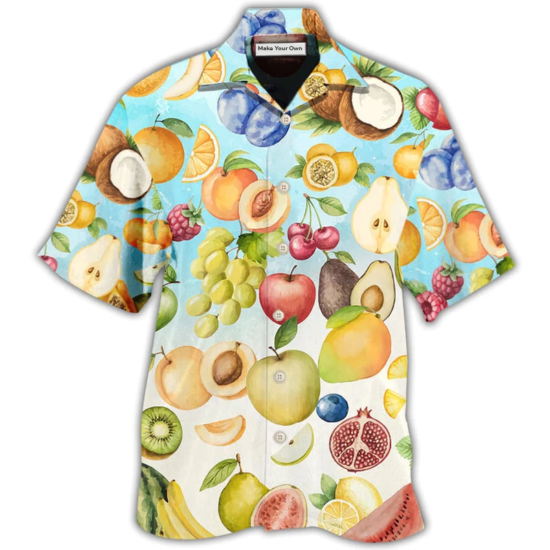 Summer Tropical Fruit Hawaiian Shirt For Summer Travel Coastal Events And Thoughtful Gift Giving