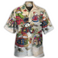 Christmas Snowman Hawaiian Shirt Graphic Artwork Detail For Vacation Style