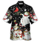 Christmas Snowman Hawaiian Shirt Relaxed Style View For Outdoor Gatherings