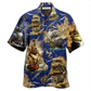 Ship Amazing Nautical Pirate Hawaiian Shirt Pattern Detail For Summer Holidays And Outdoor Fun