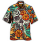 Floral Skull Hummingbird Hawaiian Shirt Artwork View For Coastal Escapes And Resort Style