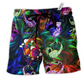 Headphone Amazing Colorful Hawaiian Print Beach Shorts For Beach Days And Casual Style