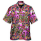 Tropical Octopus Cycling Hawaiian Shirt Artwork View For Outdoor Gatherings