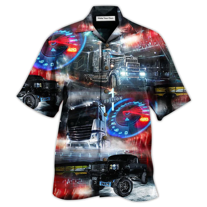 Classic Car Hawaiian Shirt For Beach Parties Vacation Travel And Relaxed Casual Style