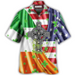 Irish Independence Day Hawaiian Shirt Artwork View For Weekend Travel And Beach Style