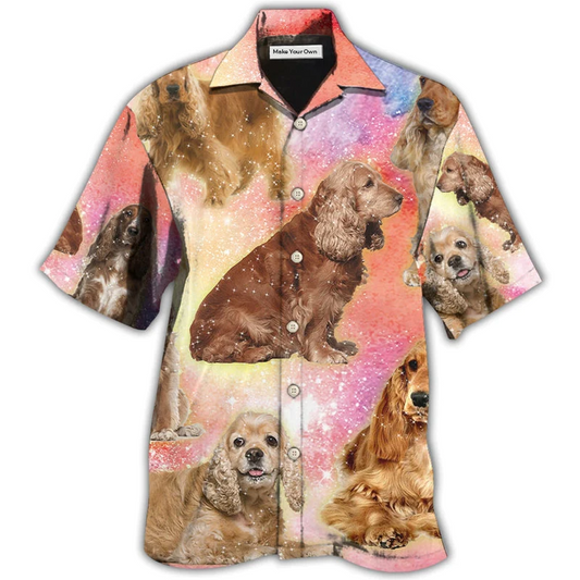 Dog Cocker Spaniel Blur Hawaiian Shirt For Coastal Adventures And Warm Weather Wear