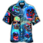 Skull Deep Ocean Hawaiian Shirt Pattern View For Lightweight Everyday Style