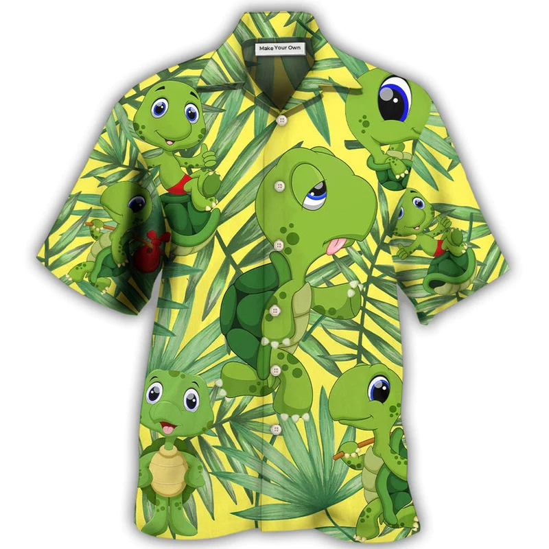 Turtle Am Slow Runner Hawaiian Shirt Design View For Resort Travel And Thoughtful Gifting