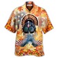Patriotic Autumn Turkey Hawaiian Shirt For Vacation Getaways Resort Wear And Casual Celebrations