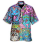Bohemian Cat Wonderful Hawaiian Shirt Pattern Detail For Vacation Travel And Daily Wear