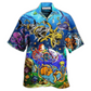 Octopus Ocean Shark Fighting Amazing Hawaiian Shirt For Vacation Days And Relaxed Coastal Outings
