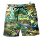 Fishing Cheaper Than Therapy Hawaiian Print Beach Shorts For Game Day Getaways