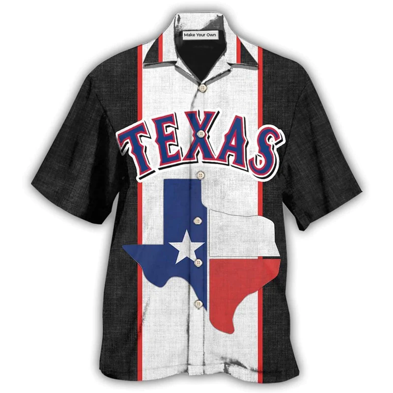 Peace Texas Heritage Hawaiian Shirt For Tropical Getaways Outdoor Fun And Everyday Wear