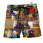 Train It's Better To Travel Well Than To Arrive Beach Shorts For Racing Fans And Beach Days