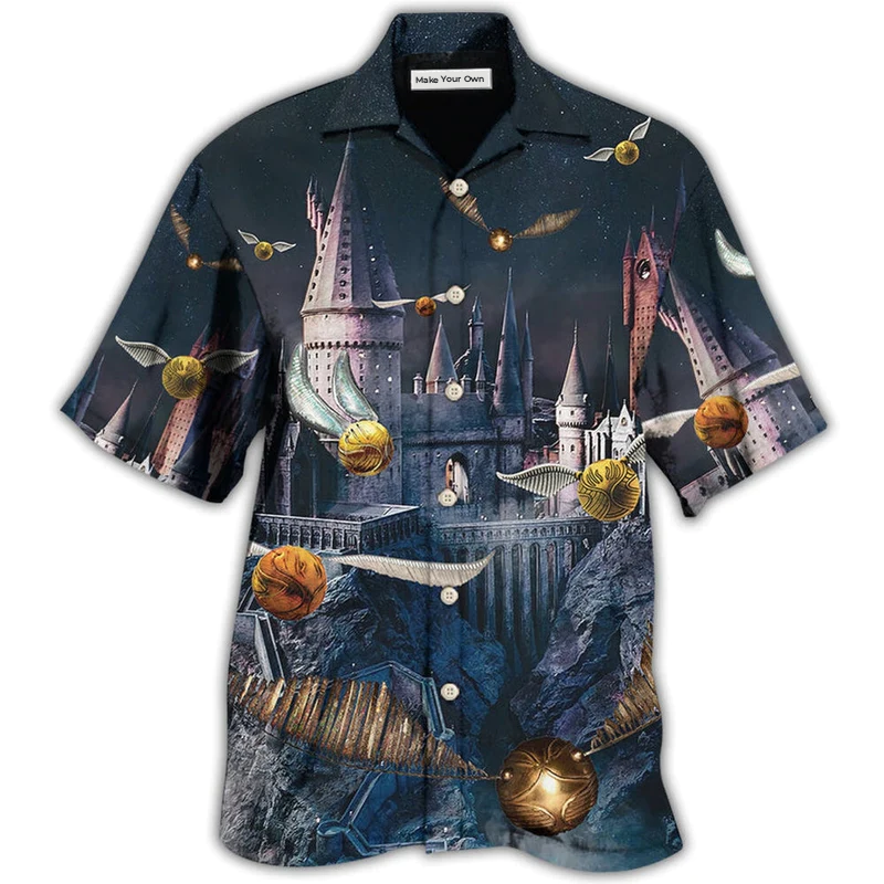 Fantasy Broom Sport Hawaiian Shirt For Vacation Parties Beach Outings And Relaxed Daily Wear