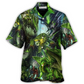 Green Dragon Skull Hawaiian Shirt Design Detail For Beach Days And Holiday Travel
