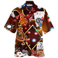 Gold Casino Cards Hawaiian Shirt For Resort Travel Summer Outings And Casual Gatherings