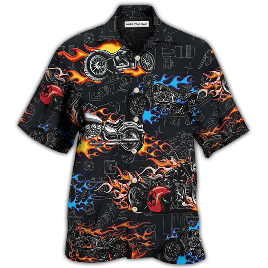 Motorcycle Photography Motorcycles Hawaiian Shirt For Warm Weather Adventures And Everyday Comfort