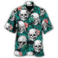 Skull Beautiful Hawaiian Shirt For Coastal Adventures And Warm Weather Wear