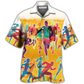 Beer Running Hawaiian Shirt Design Detail For Sunny Adventures And Casual Wear