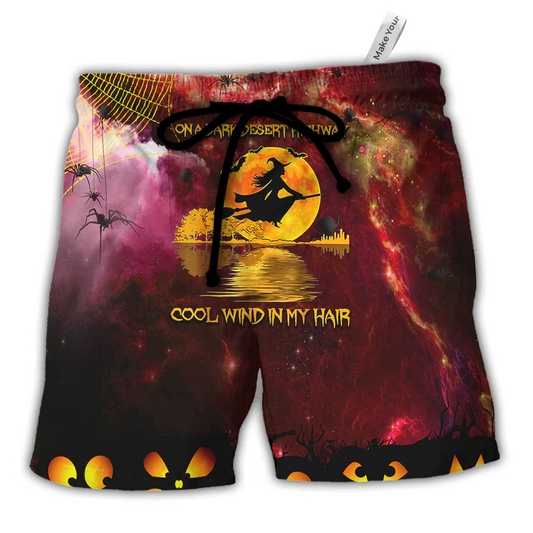 Hippie Halloween Dark Desert Wind Beach Shorts For Island Getaways And Thoughtful Gift Giving
