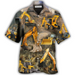 Excavator Mountain Hawaiian Shirt Pattern View For Lightweight Everyday Style
