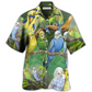 Parrot Budgie Hawaiian Shirt For Beach Parties And Weekend Getaways