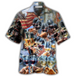 Wine Cheers Independence Day Hawaiian Shirt Pattern View For Relaxed Warm Weather Outfits
