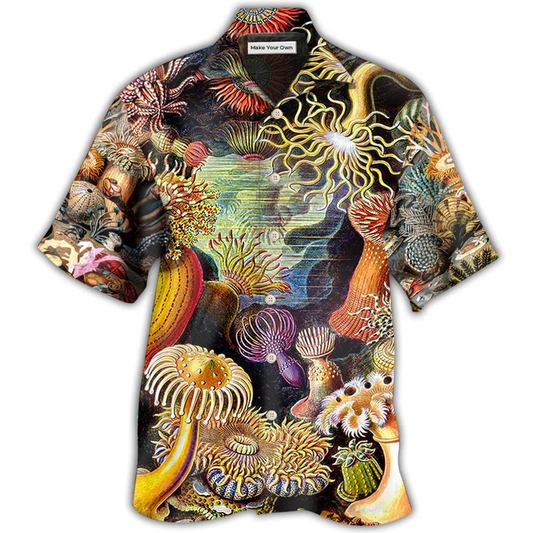 Ocean Biology Hawaiian Shirt For Resort Getaways Summer Adventures And Casual Gifting