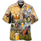 Horse Beer Racing Steppe Hawaiian Shirt Design View For Casual Summer Styling