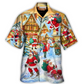 Christmas Santa Town Hawaiian Shirt Artwork View For Weekend Trips