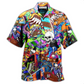 Skull And Skateboarding Hawaiian Shirt For Tropical Escapes Resort Wear And Outdoor Celebrations