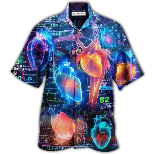Cardiologist Hawaiian Shirt For Vacation Parties Beach Outings And Relaxed Daily Wear