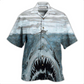 Shark Kiss Hawaiian Shirt Design Detail For Sunny Adventures And Casual Wear