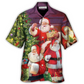 Funny Happy Christmas Gift Hawaiian Shirt Pattern Detail For Summer Holidays And Outdoor Fun