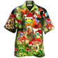 Frog Christmas Hawaiian Shirt Design Detail For Beach Days And Holiday Travel